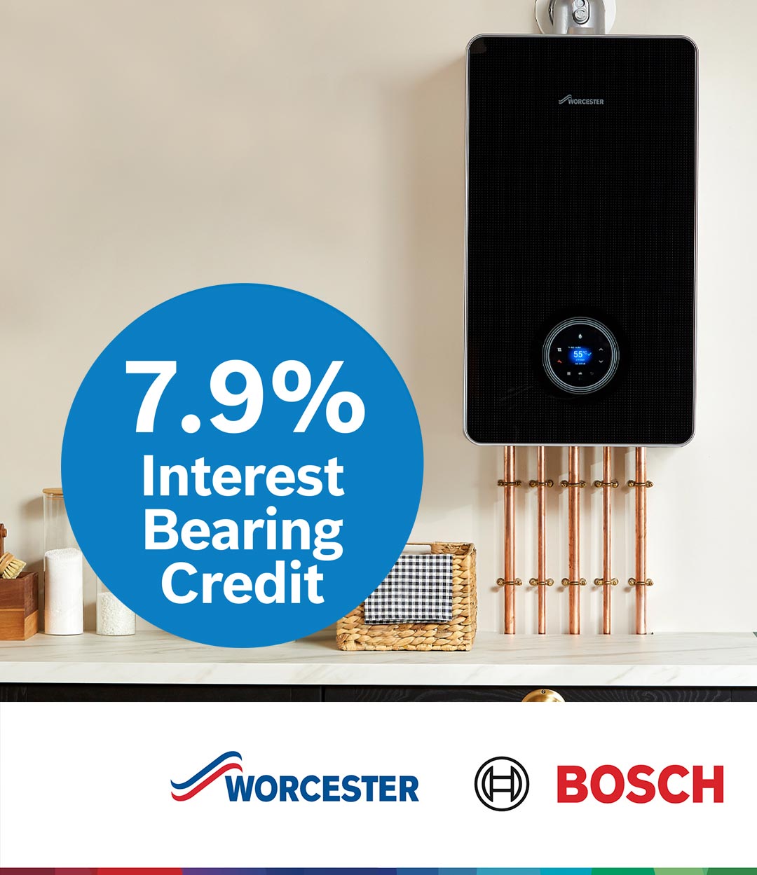 7.9% Interest Bearing Credit Option on new boilers